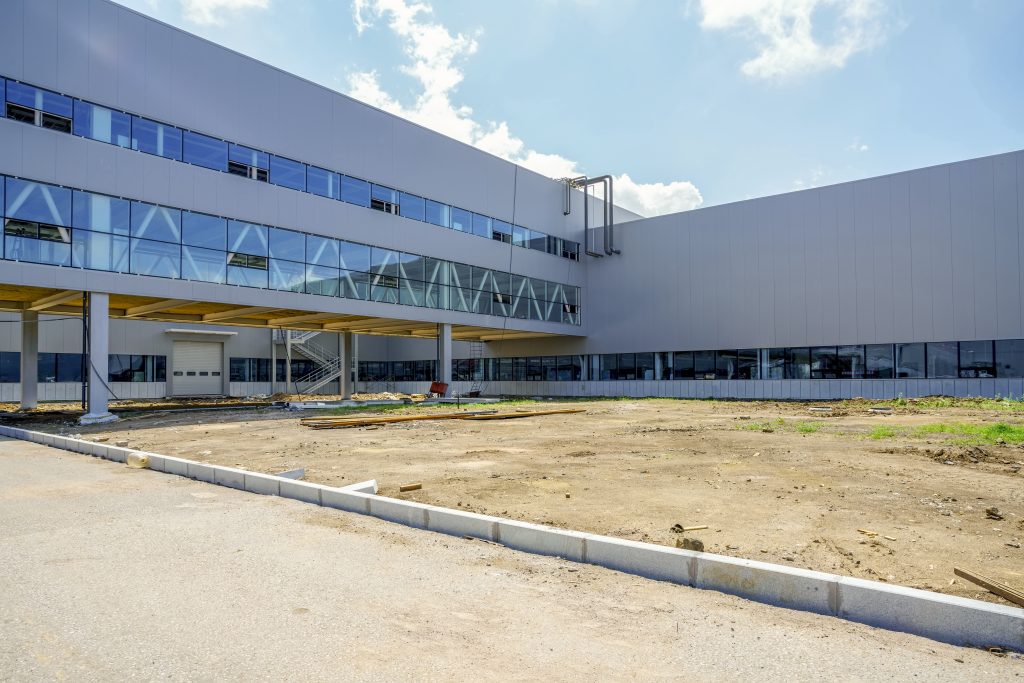 Gebäude im Bau von Jan van Geet