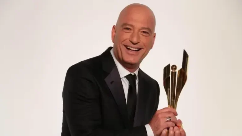 Howie Mandel with his trophy - Illustration from Fortune article Howie Mandel
