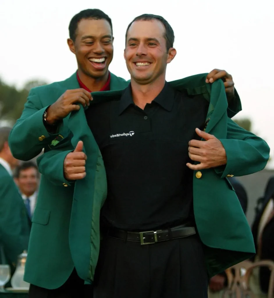 Mike Weir and Tiger Woods - Illustration photo from Fortune article Mike Weir