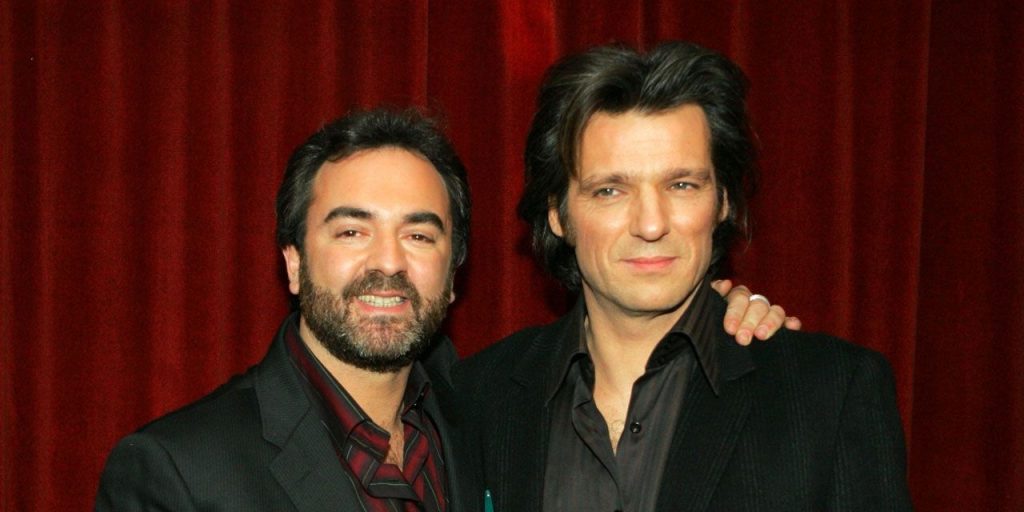 Photo jeune de Yvan Le Bolloc’h avec Bruno Solo