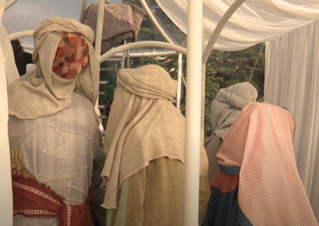 Crèche en chiffon de Victoria Maria Geyer