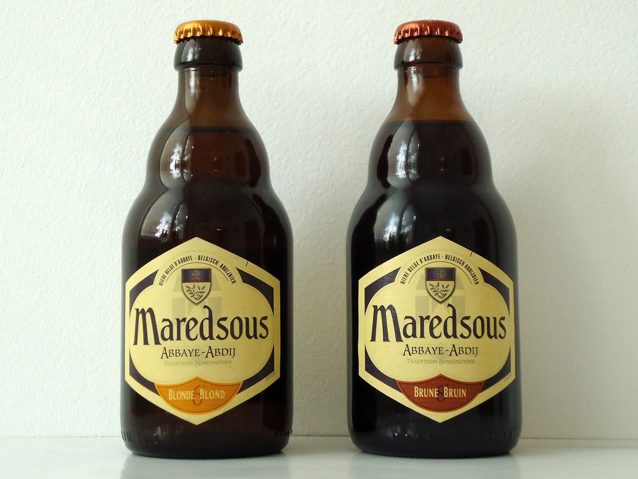 famous Maredsous beer from the Moortgat family