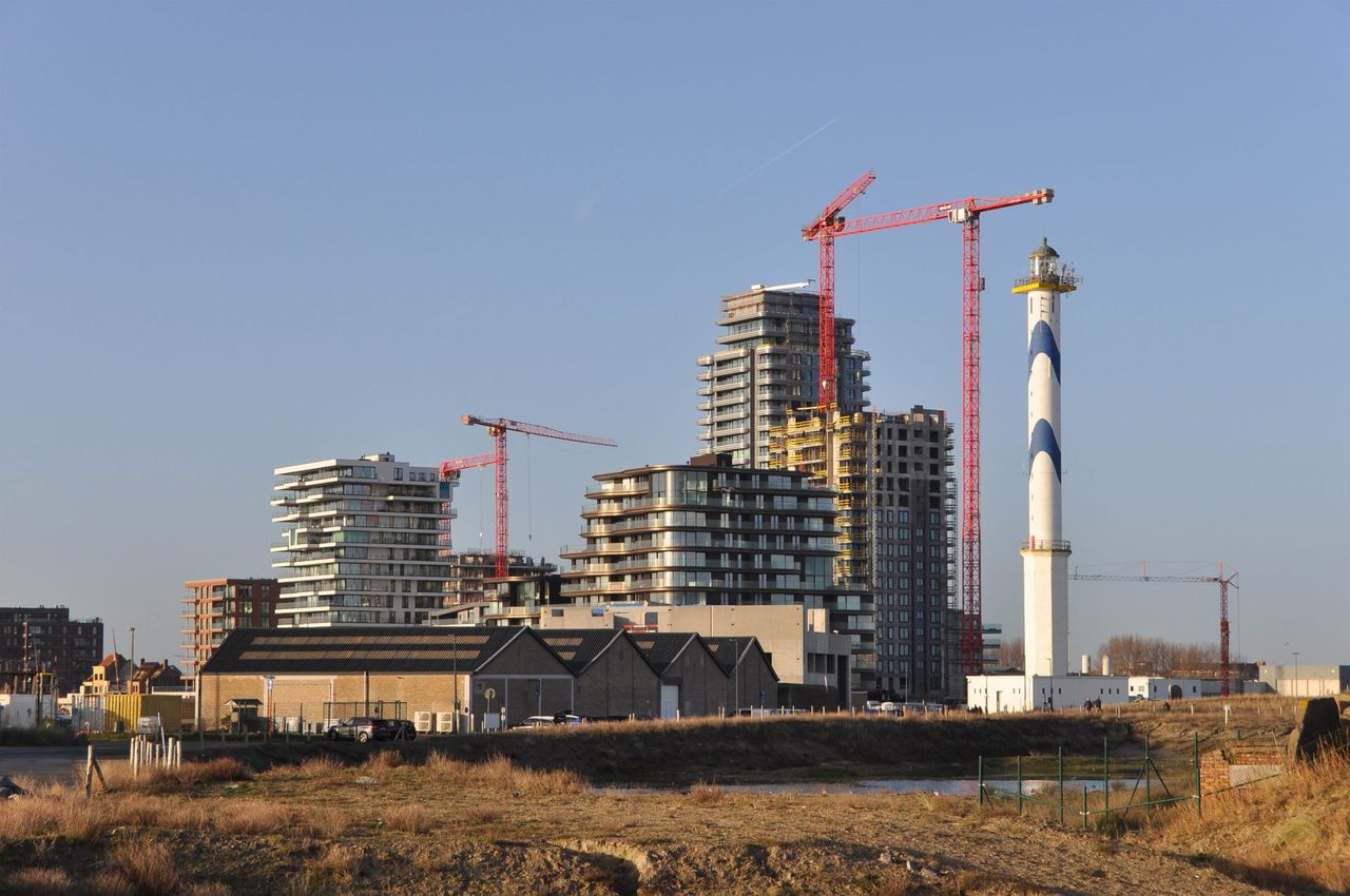 Construction of a project in oostende by Bart Versluys