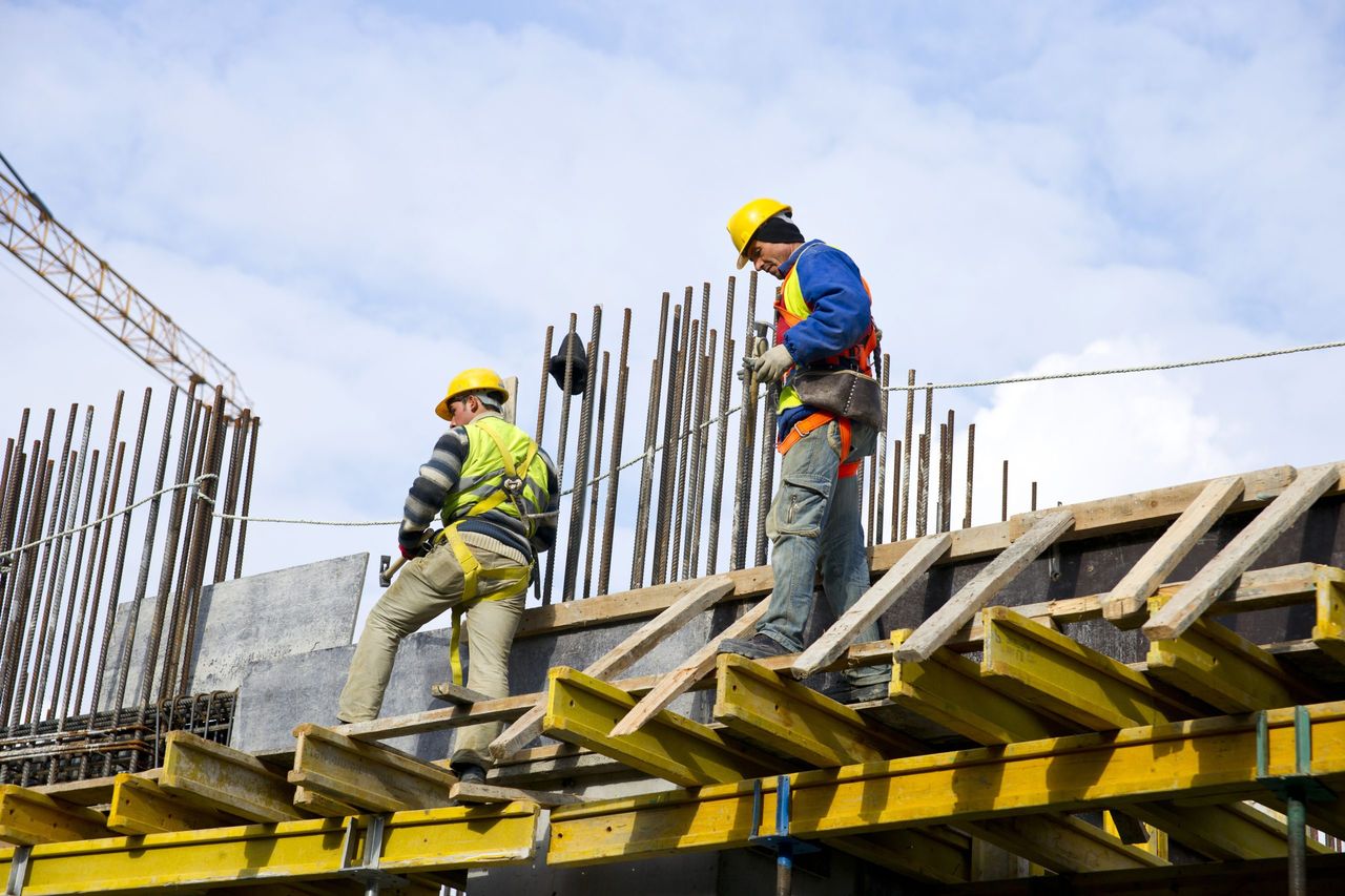 Bau eines Gebäudes der Familie De Graeve