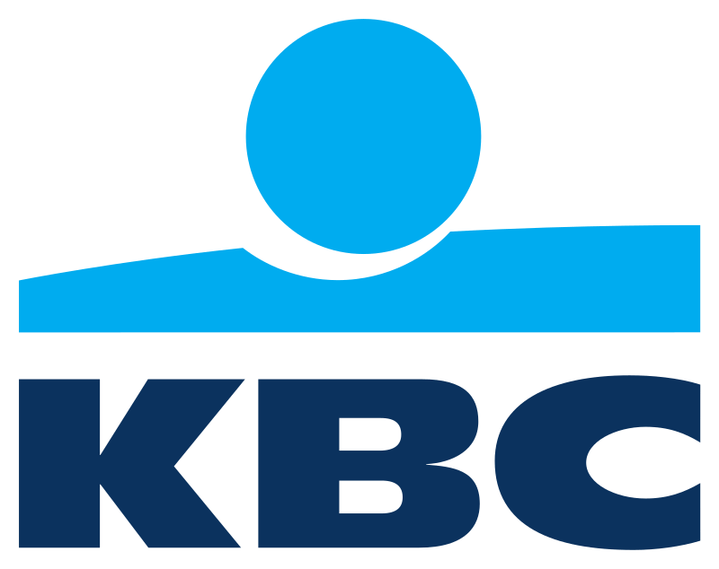 Logo of the KBC group that Philippe Vlerick was vice-president of.