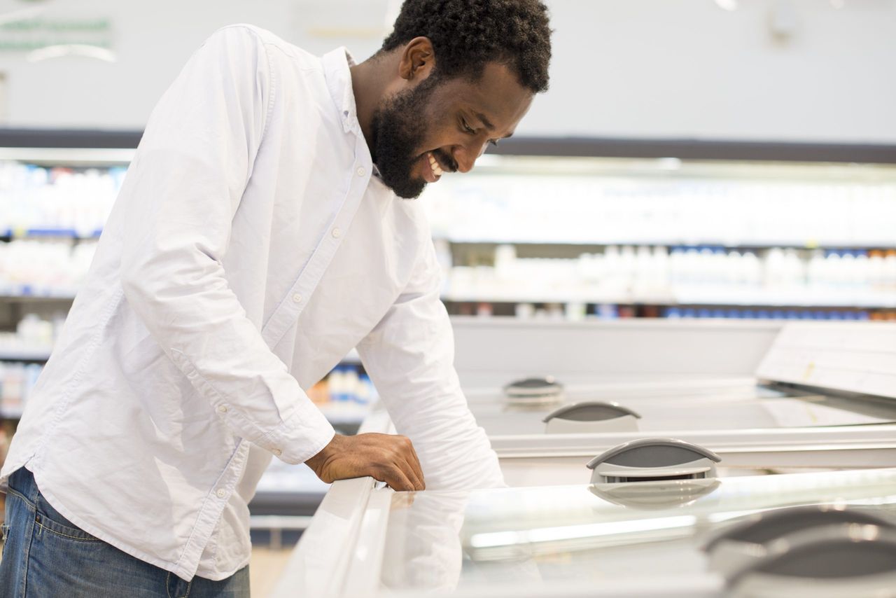 schwarzer Verkäufer von Hugo van Praag und Vanden Borre