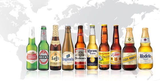 All Abinbev beer brands managed by Alexandre Van Damme