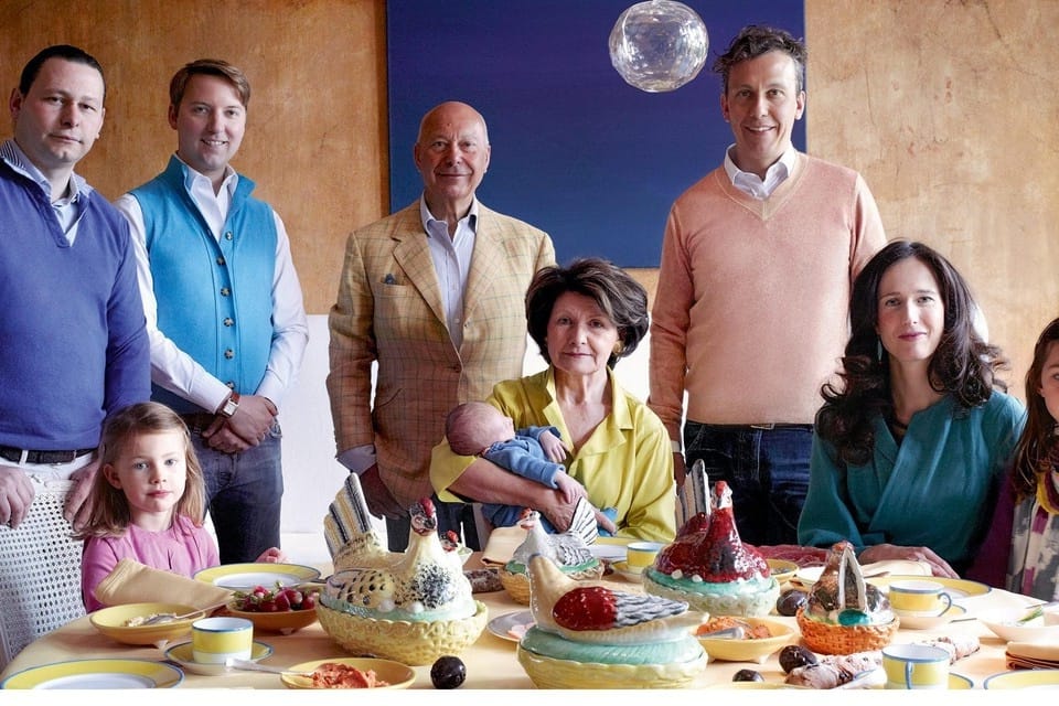 Mary vervoordt entouré de ses enfants et petits enfants