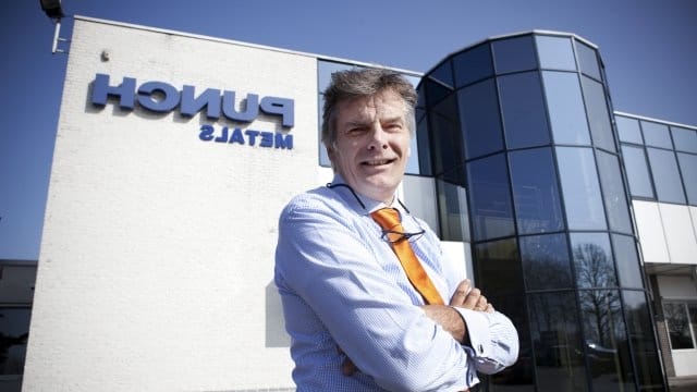 Guido Dumarey in front of the Punch factory he bought 