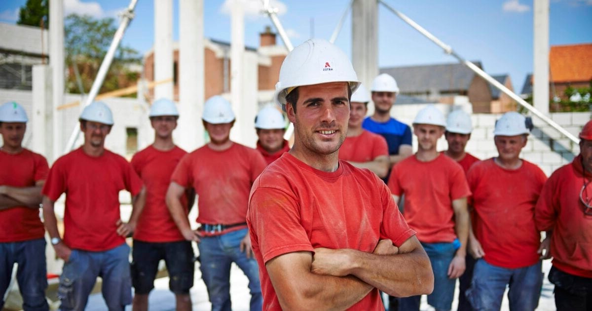 photo of art workers by Robert Hoornaert