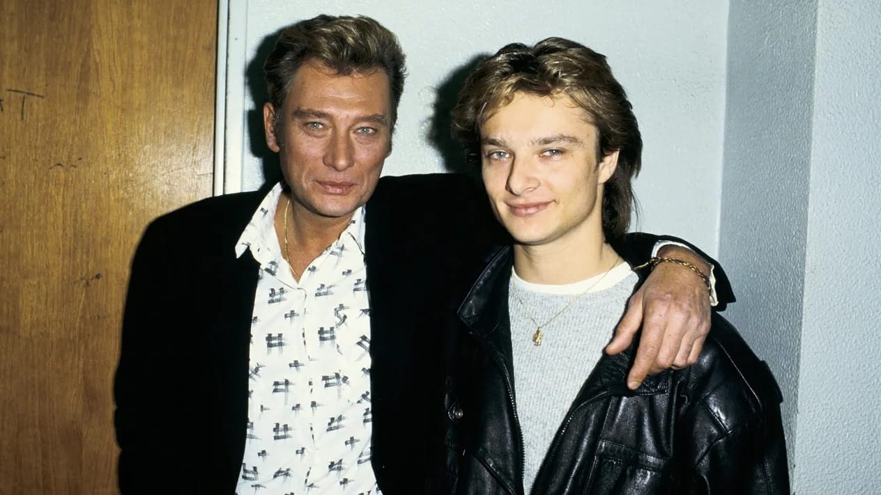 Photo of David Hallyday and Johnny Hallyday and their fortune