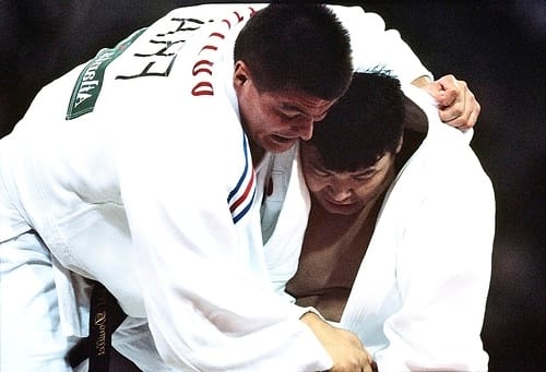 David Douillet Judokampf gegen Naoya Ogaw