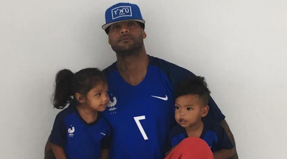 Damso et ses 2 enfants