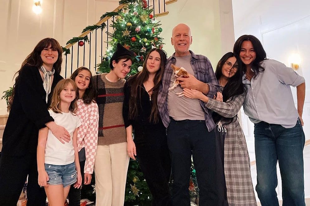 Bruce Willis and his family
