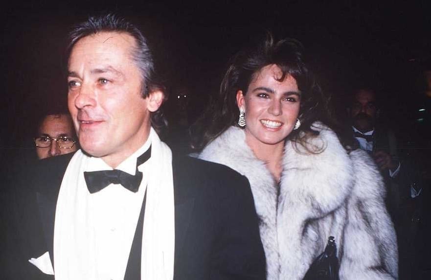 photo of young couple Rosalie van Breemen and alain delon