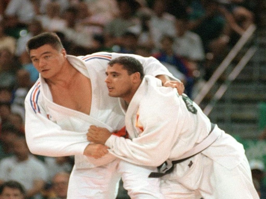 Foto von David Douillet junger Judoka