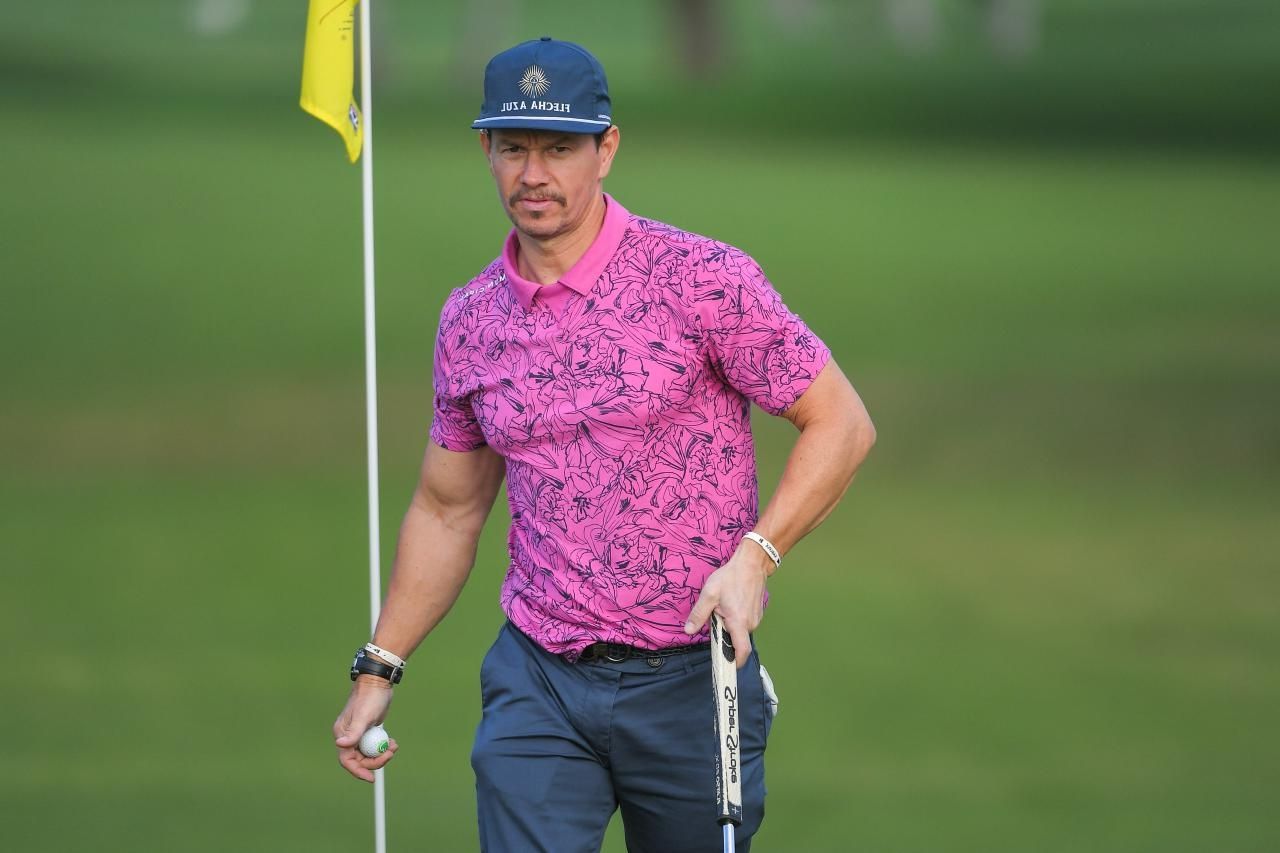 Mark Wahlberg on the golf course