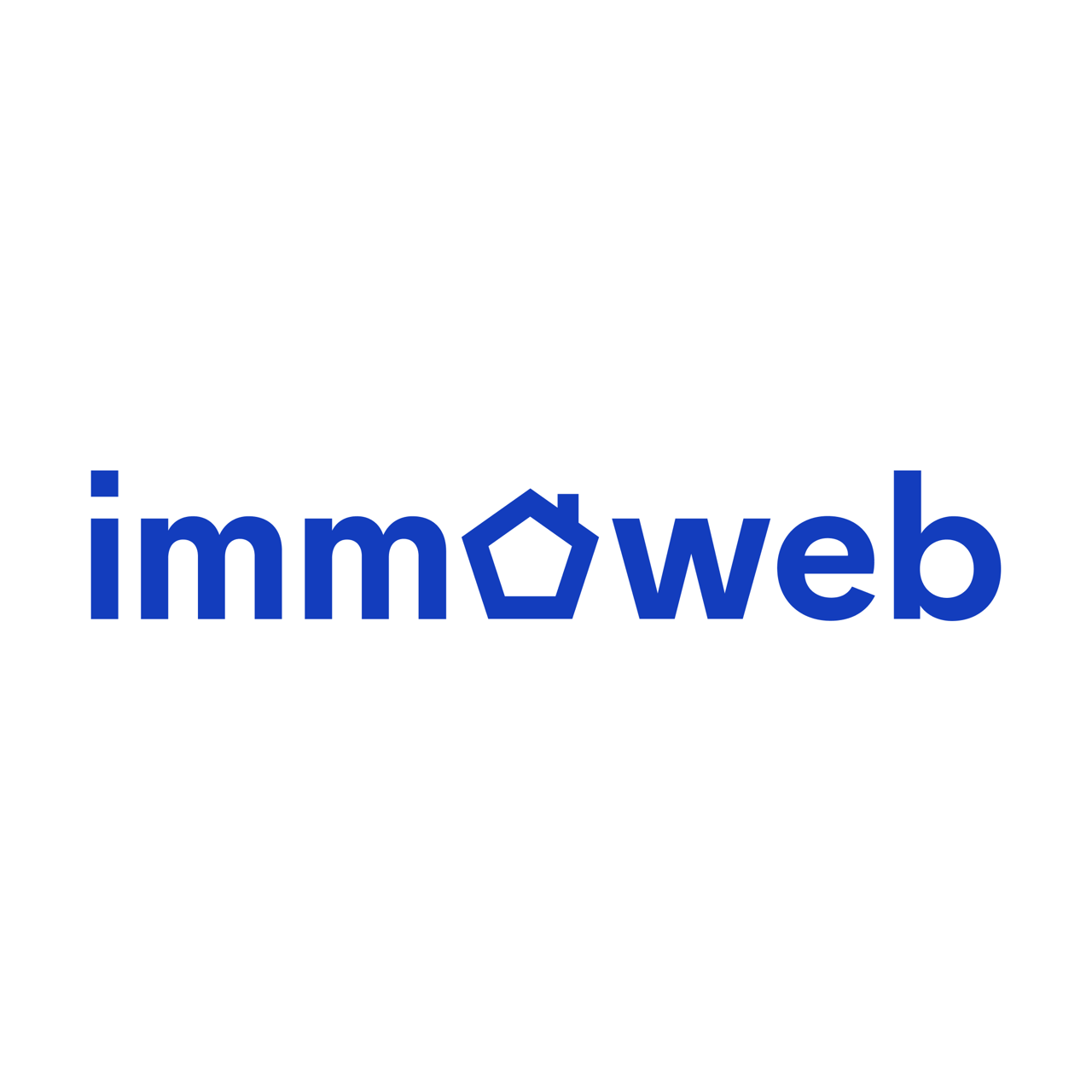 Logo of Immoweb, Christophe Rousseaux's company that helped create his fortune.