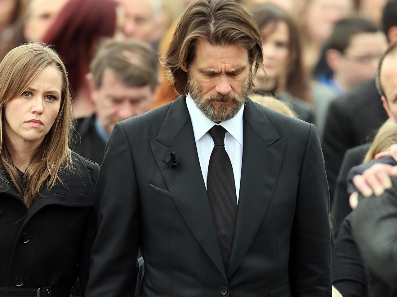 Jim Carrey's girlfriend's funeral