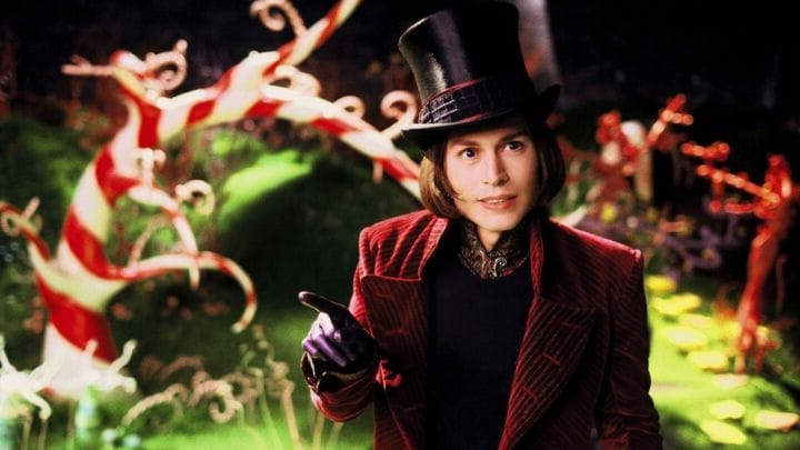 Johnny Depp in Charlie and the Chocolate Factory