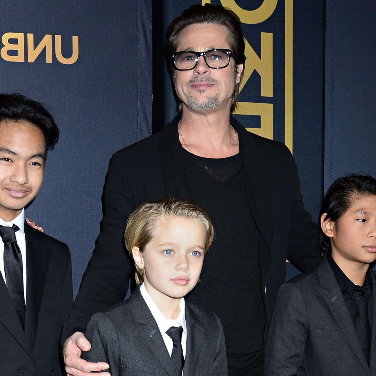 Brad Pitt und seine Familie 