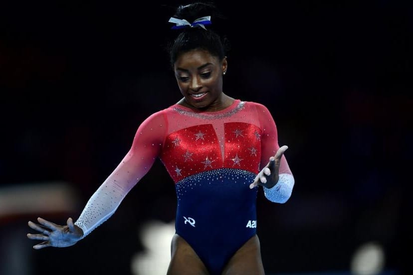 Simone Biles met haar fortuin