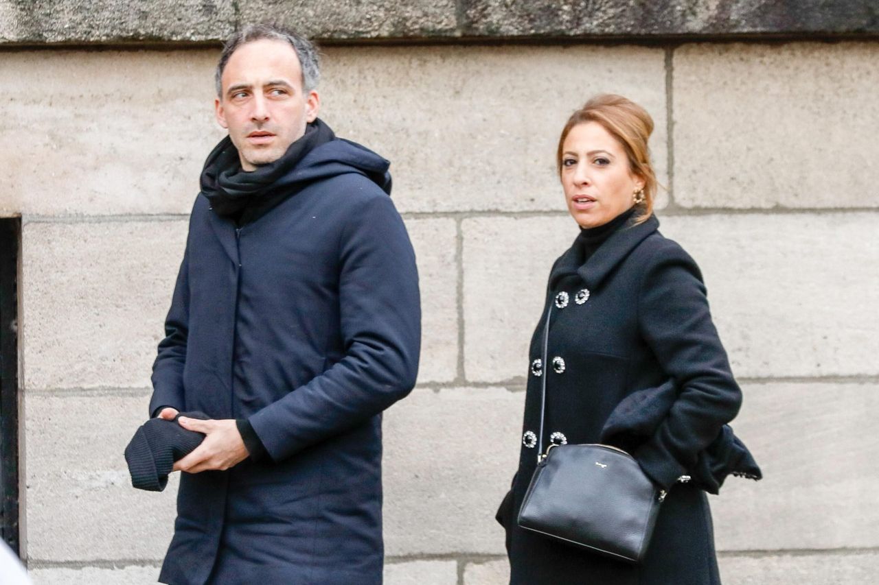 Léa Salamé and her husband as a couple