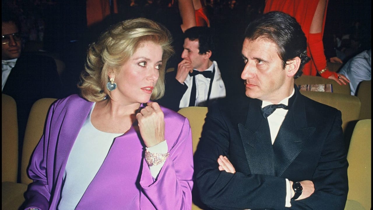 Catherine Deneuve with her ex-compag,on pierre lescure