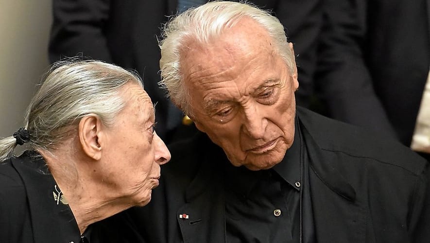 Pierre Soulages and his wife Colette Laurens