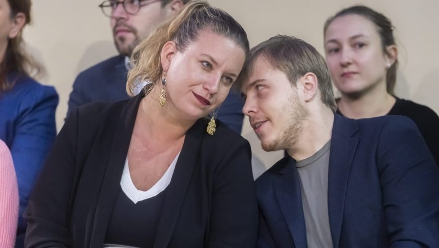 Louis Boyard und Mathilde Panot