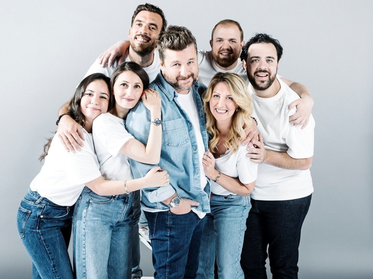 Bruno Guillon's radio team