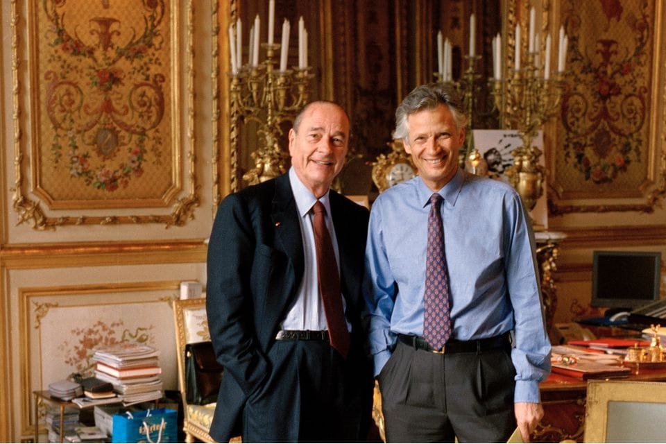 Dominique de Villepin and Jacques Chirac