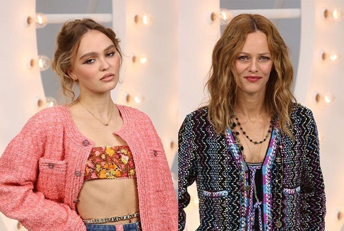 Vanessa Paradis and her daughter