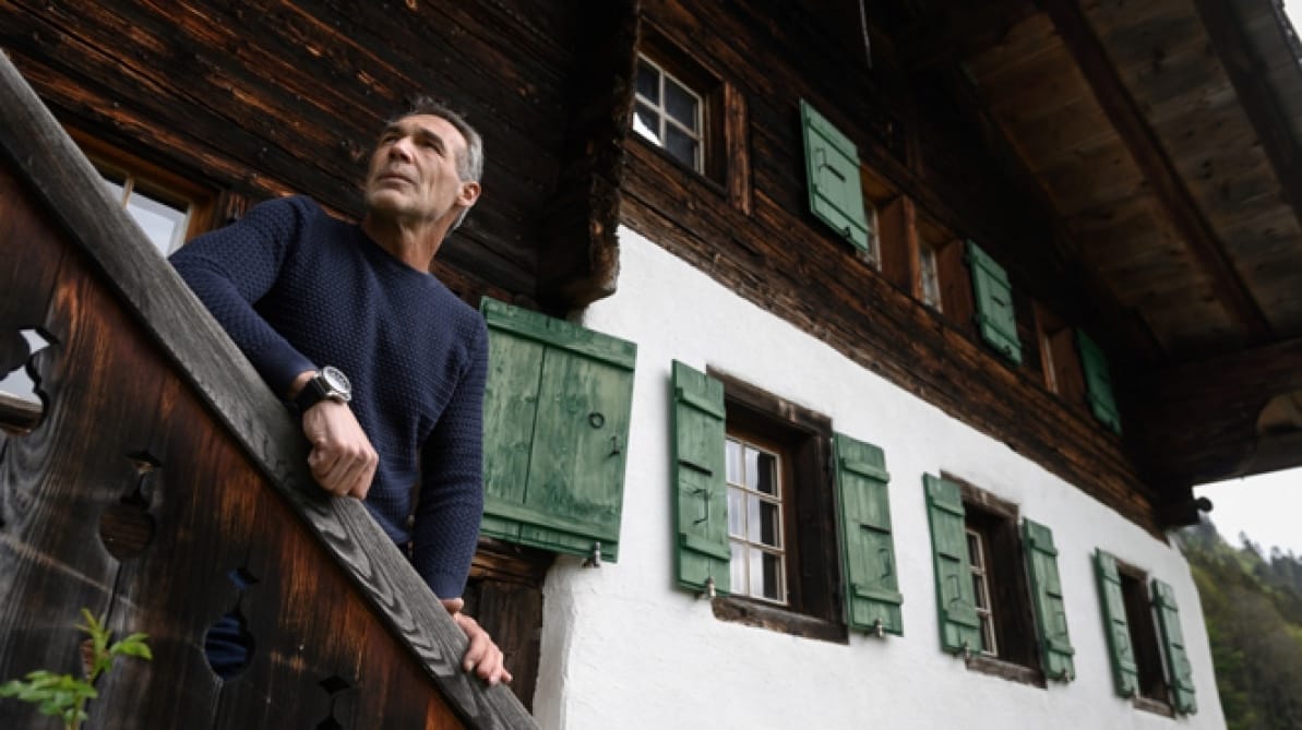 Mike Horn dans son chalet