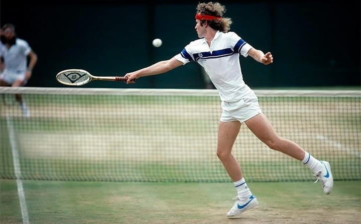 photo of a young John McEnroe