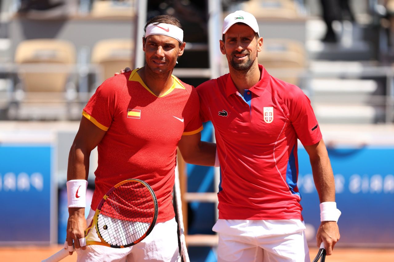 Novak Djokovic and Rafael Nadal