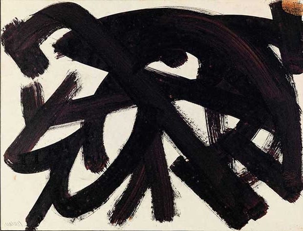 Work by Pierre Soulages