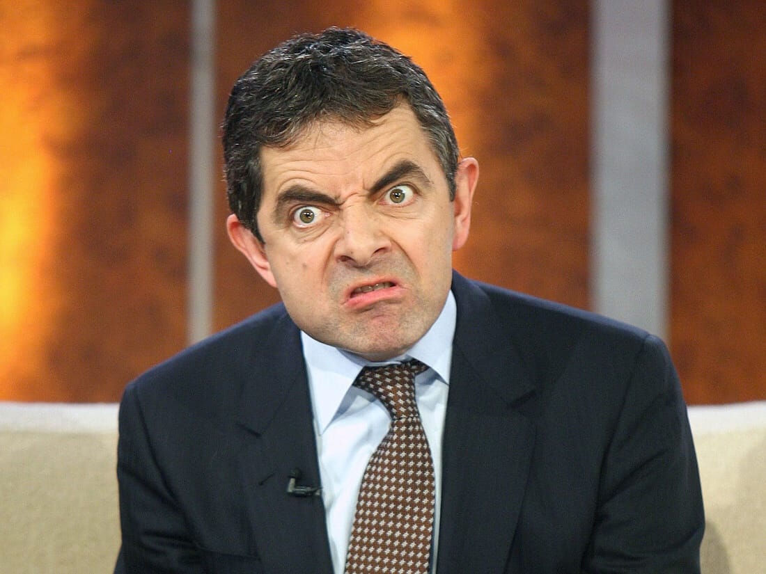 Foto von Mr. Bean und seinem Vermögen