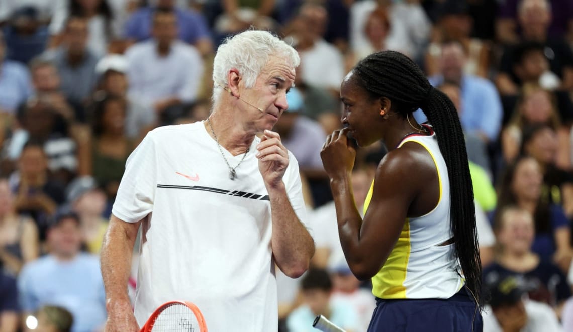 John McEnroe and Serena Williams