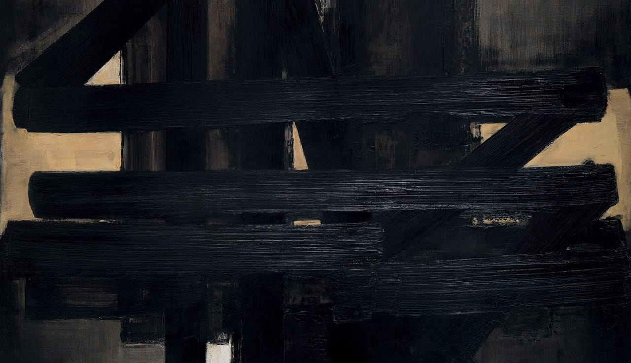 Work of more than 20 Million. Pierre Soulages