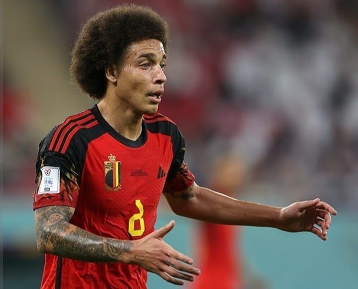 Axel Witsel with the Belgian national team