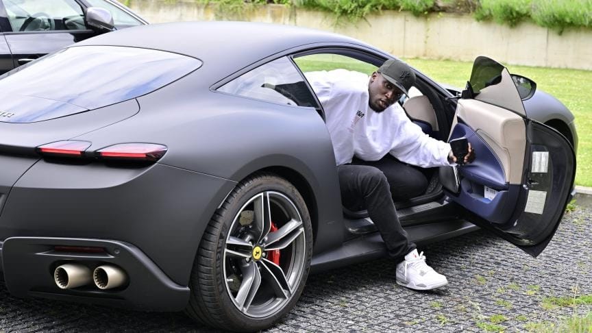 Photo of Romelu Lukaku's luxury car