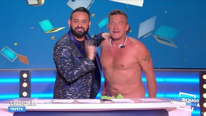 Benjamin Castaldi naked on the set of TPMP