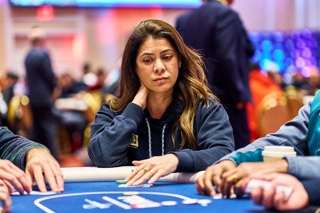 Anne-Marie Angélil at the WPT World Championship 2023 - illustration of Anne-Marie Angélil fortune article