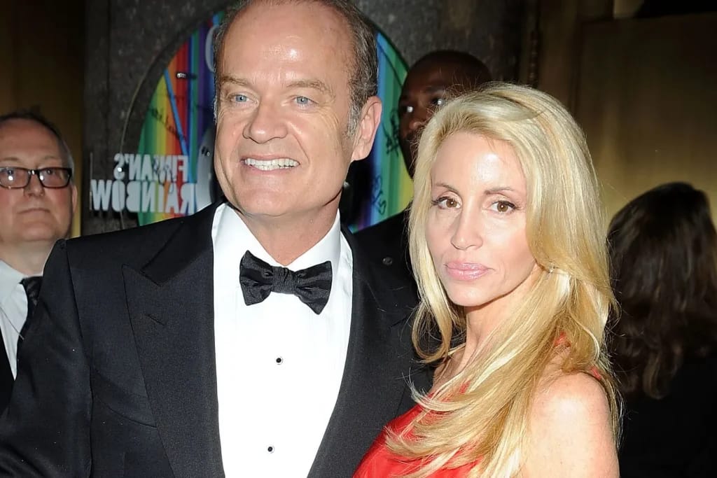 Camille Grammer and her ex-husband Kesley Grammer - Illustration image from the Camille Grammer Fortune article.