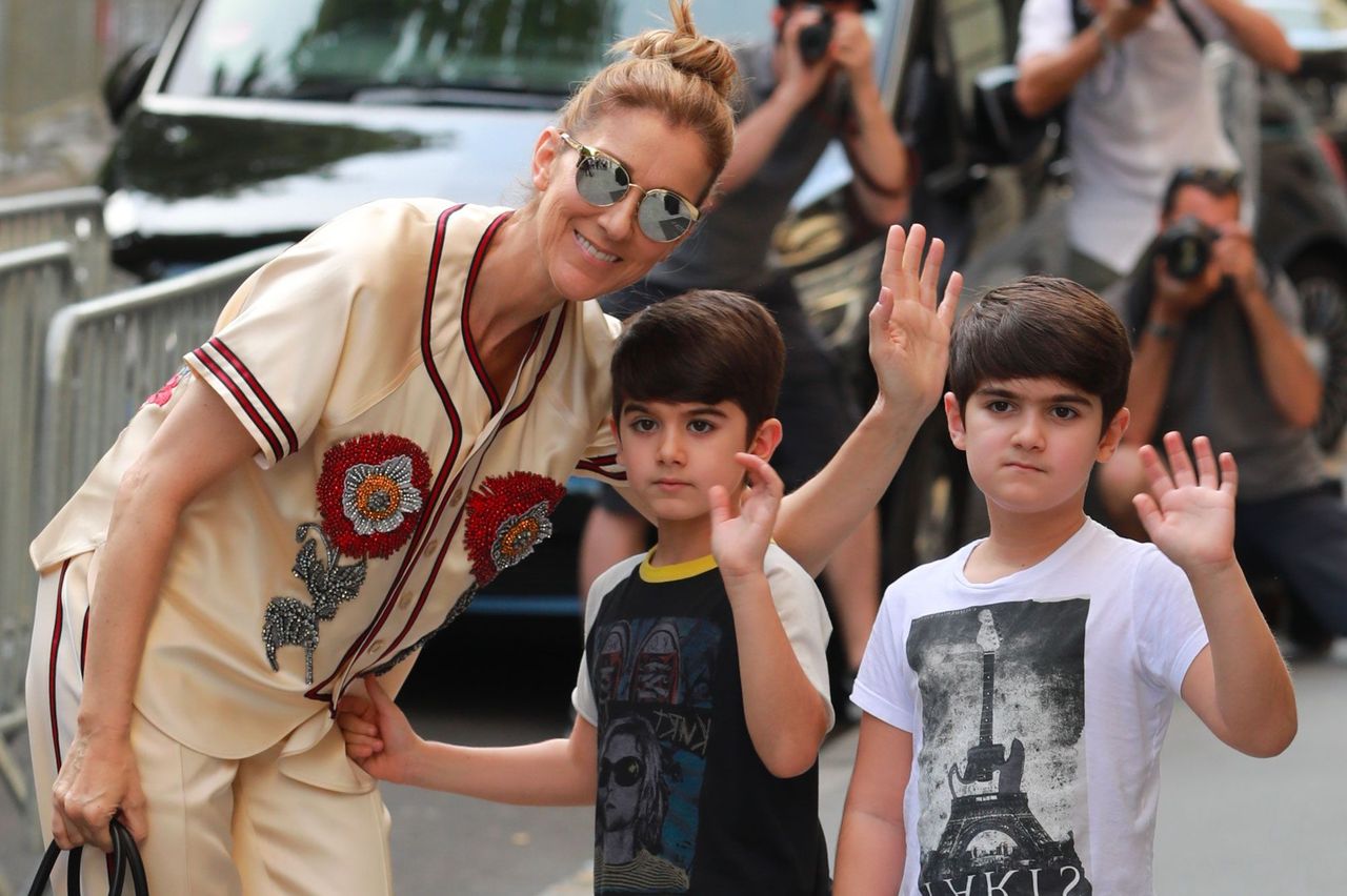 Familienfoto von Céline Dion