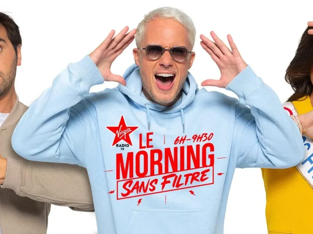 Guillaume Gento in a Virgin Radio hoodie