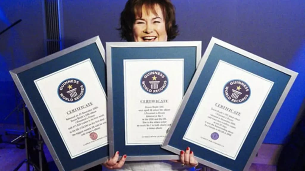 Susan Boyle's records - illustration of the article Susan Boyle fortune