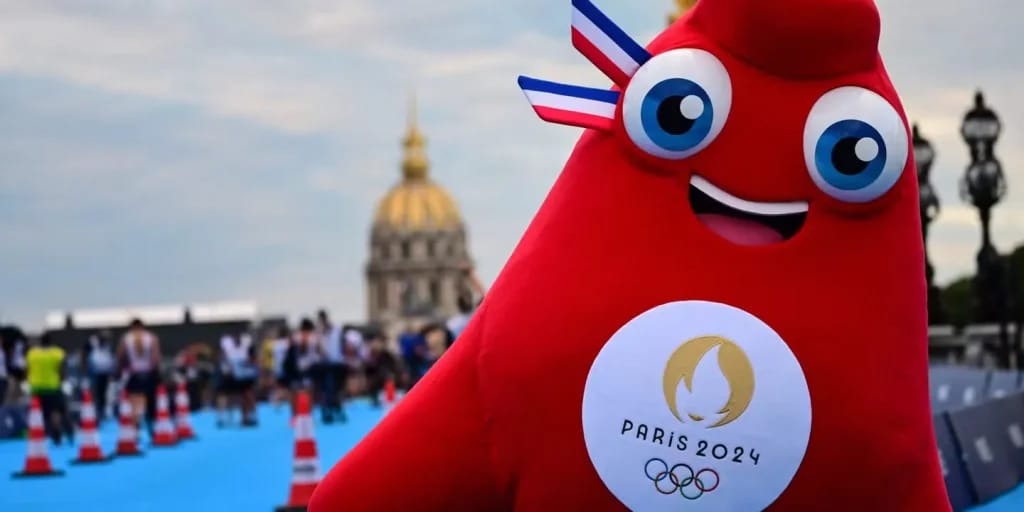 Mascot of the Paris 2024 Olympic Games - Illustration of Tony Estanguet's salary.