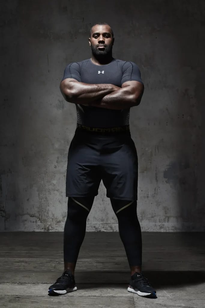 Teddy Rinner en promotion pour under Armour - Image d'illustration de l'article Teddy Rinner Fortune
